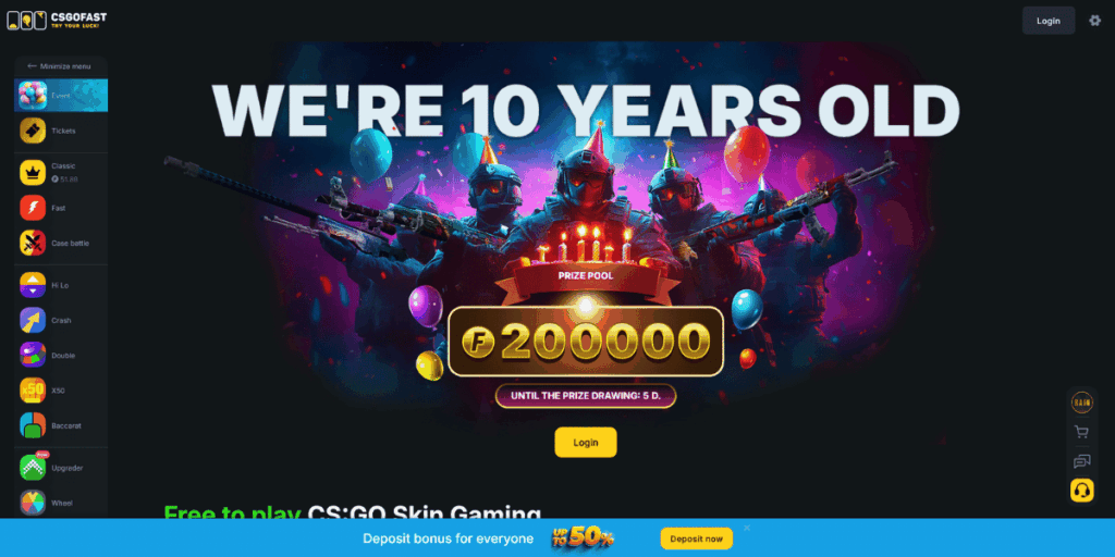 CsgoFast Start Page