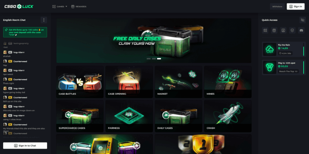 Csgoluck Homepage