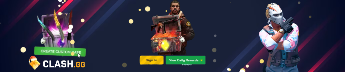 Banner Clash GG with Skins animations